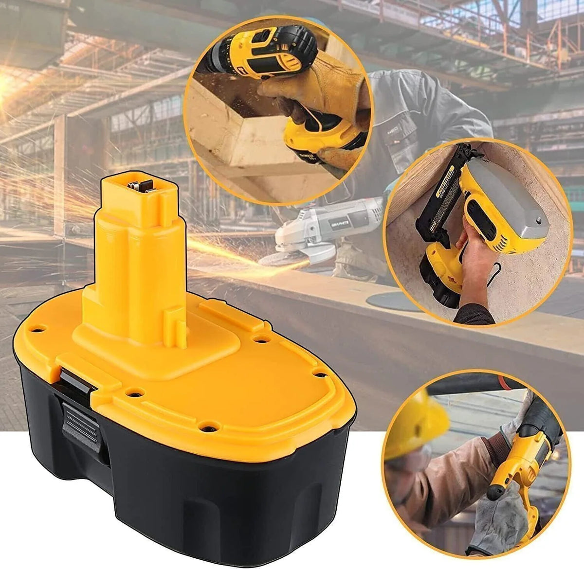 2 Pack 18V Ni-MH Battery E738