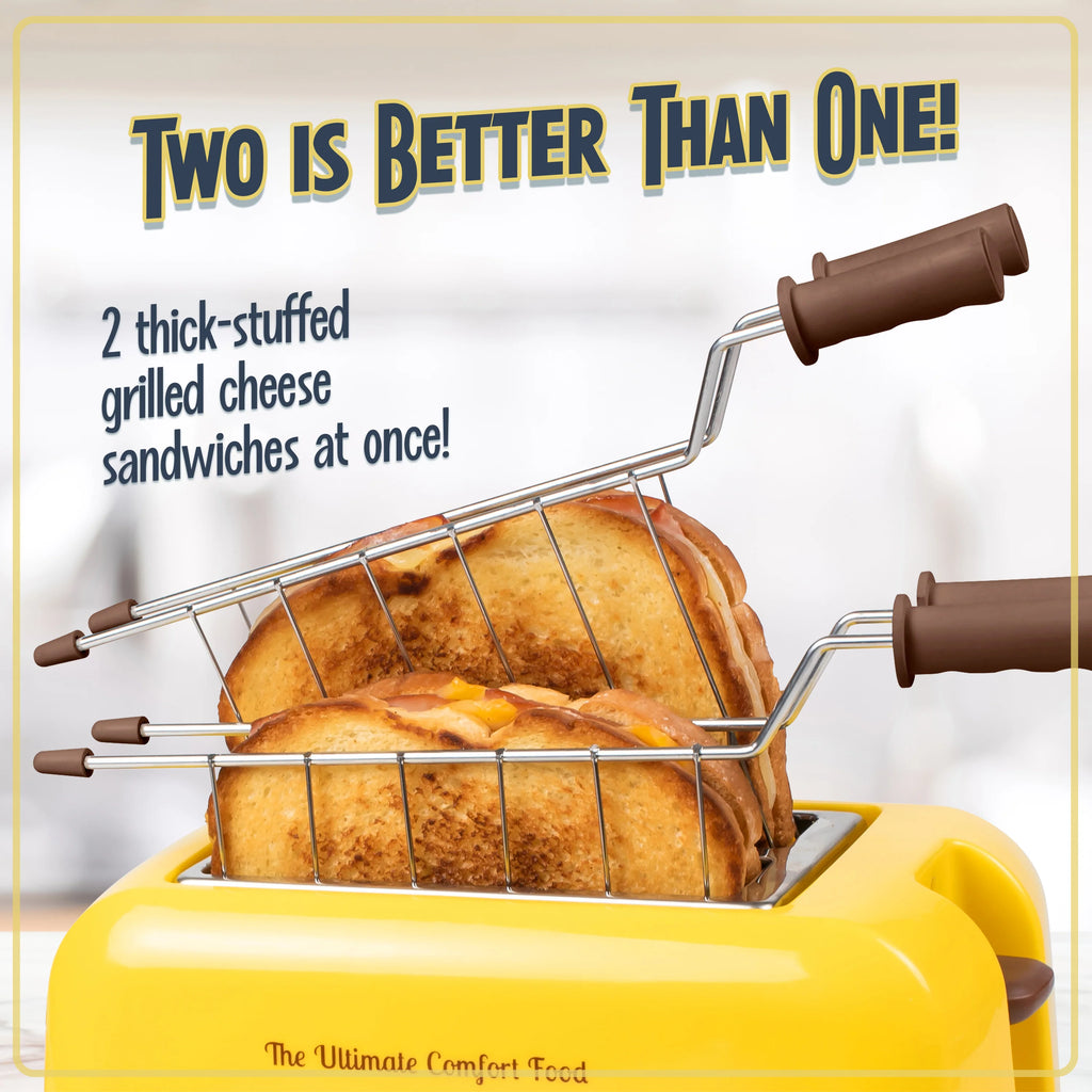 Grilled Cheese Sandwich Toaster with Extra Wide Slots H129