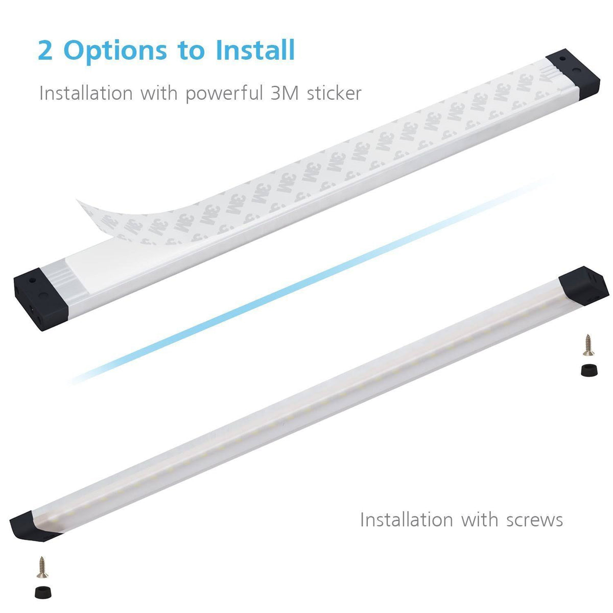 6 Panels 7 inch LED Dimmable Under Cabinet Lighting Kit E9243