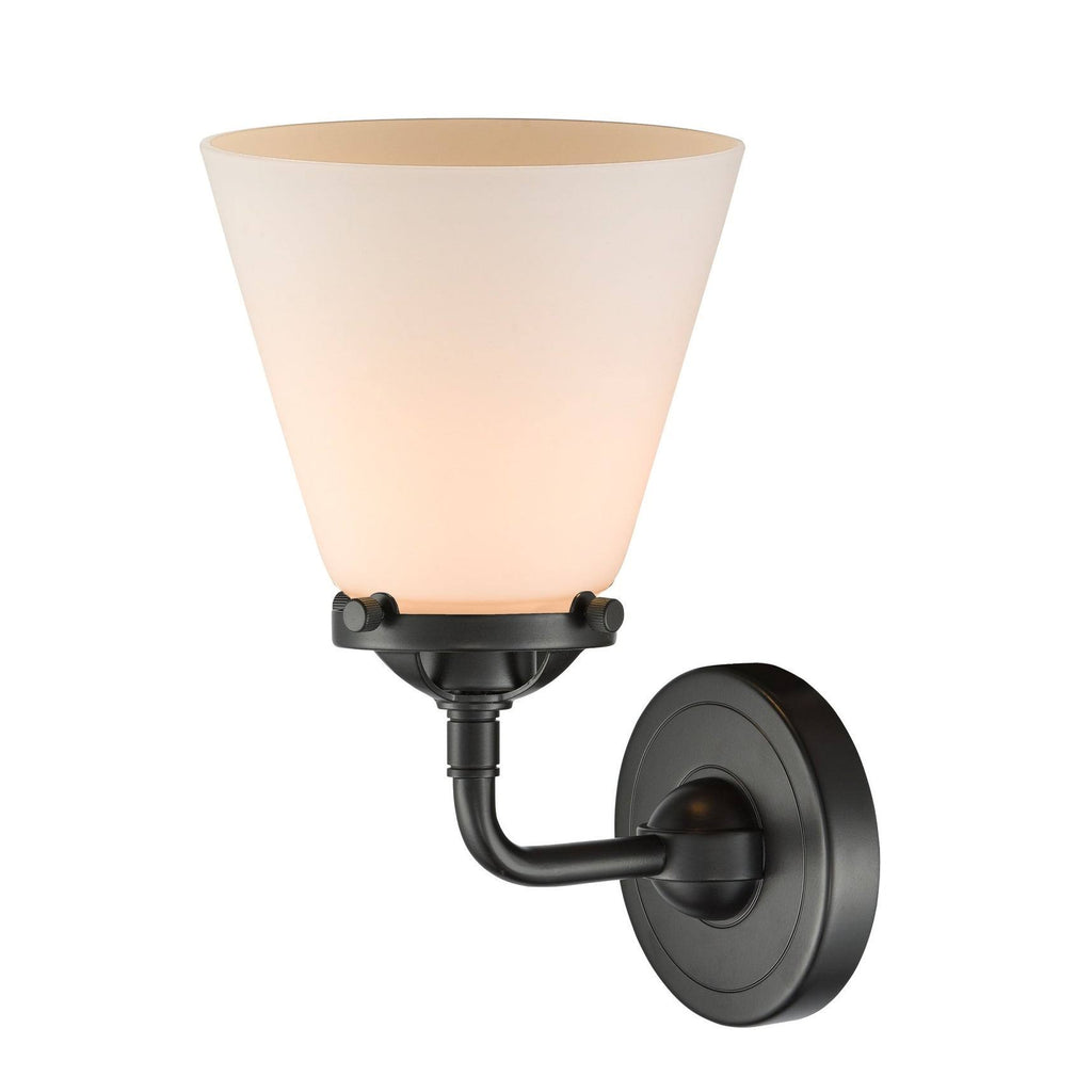 Black Antique Brass Small Cone 1 Light Sconce M7378