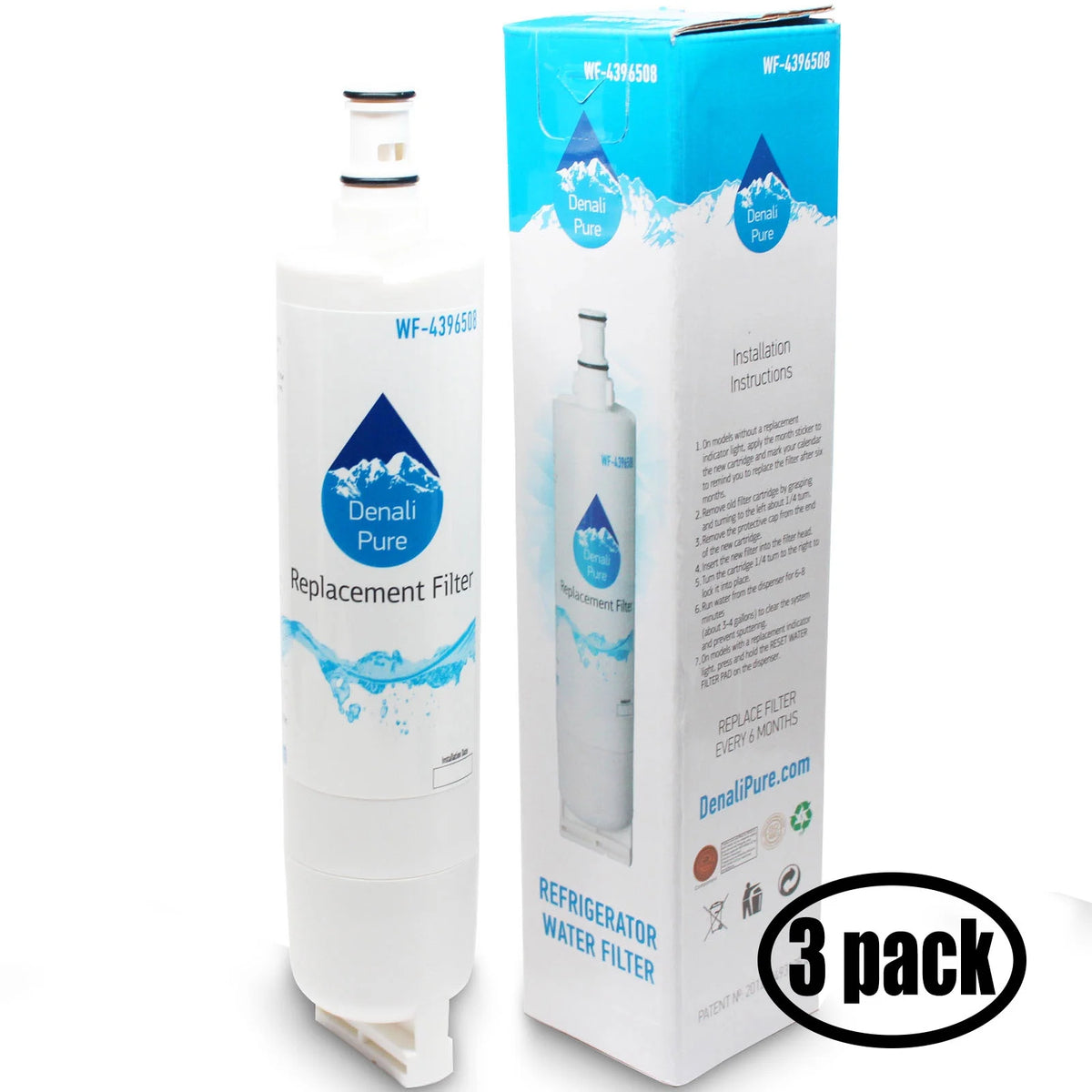 3-Pack Replacement Refrigerator Water Filter Cartridge N231122