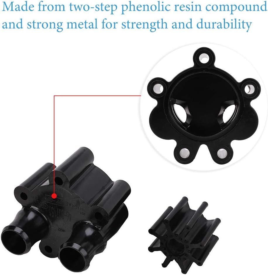 Water Pump Housing and Impeller Repair Kit Pack of 2 J722