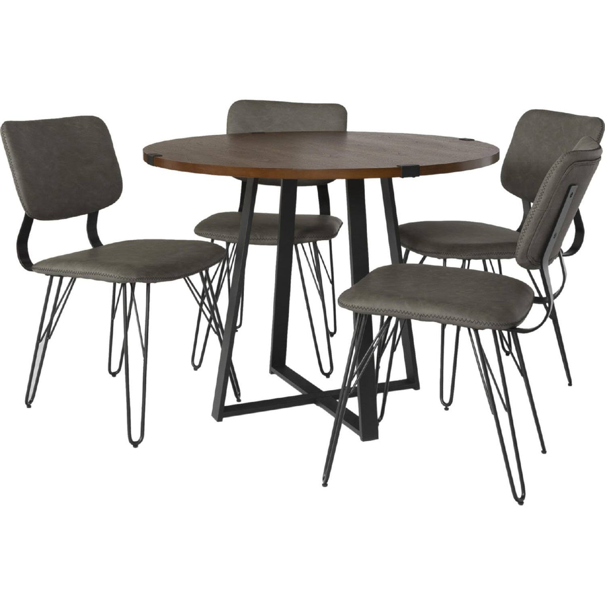 5-Piece Metal Wrap Dining Set A498
