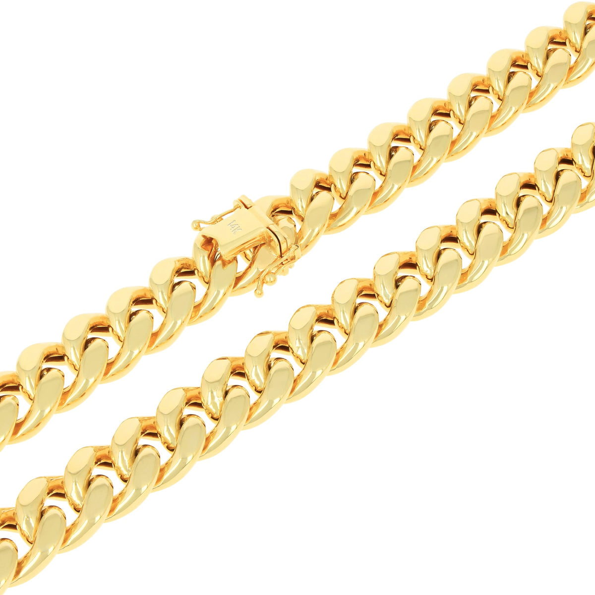 14k Yellow Gold Miami Cuban Link Chain Necklace 20" - 30" Q830809