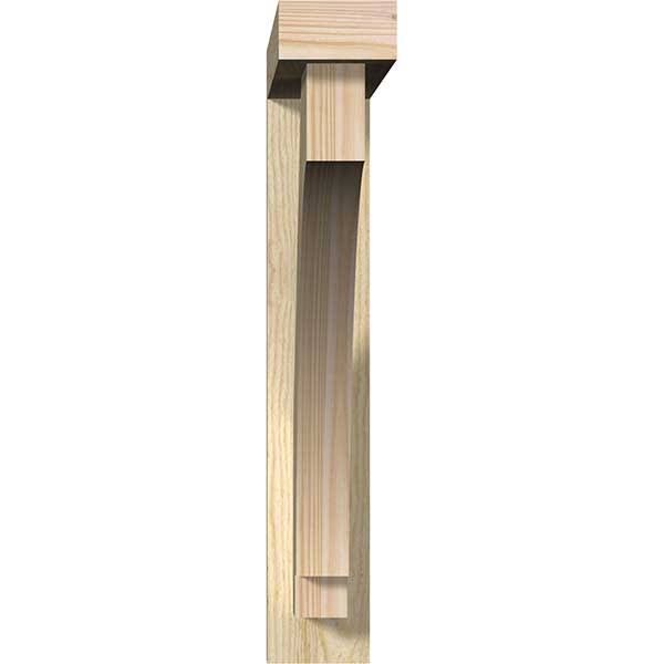 Rough Sawn Bracket with Offset Brace, Douglas Fir N274
