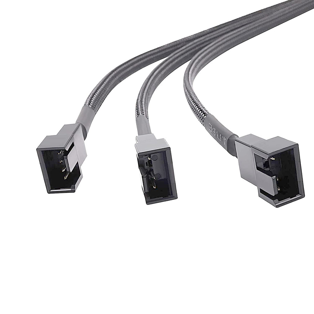 2 Pack 4-Pin PWM Fan Splitter Cable 1 to 3 Converter F569143