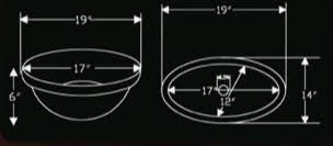 Oval Hammered Copper Sink E81337