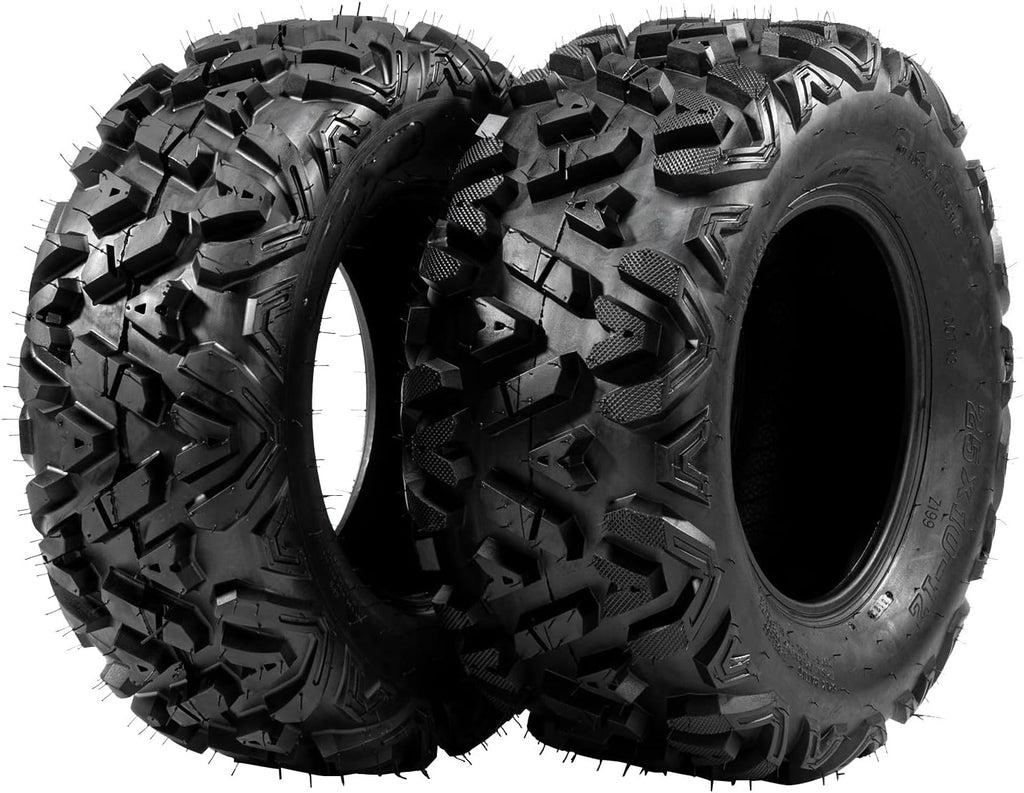 25x10-12 ATV UTV Tubeless 6PR Tires Set of 2 D65570