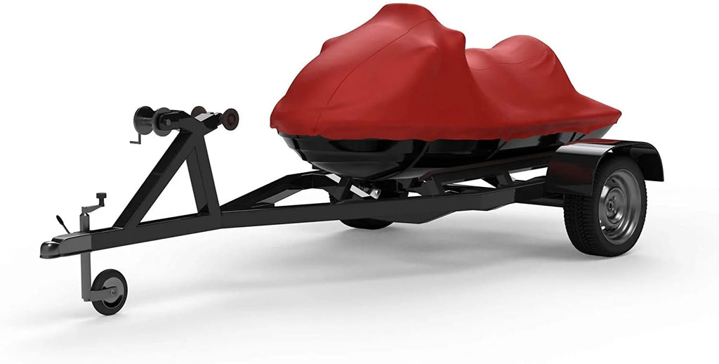 RED Trailerable Jet Ski Covers with Storage Bag W6615