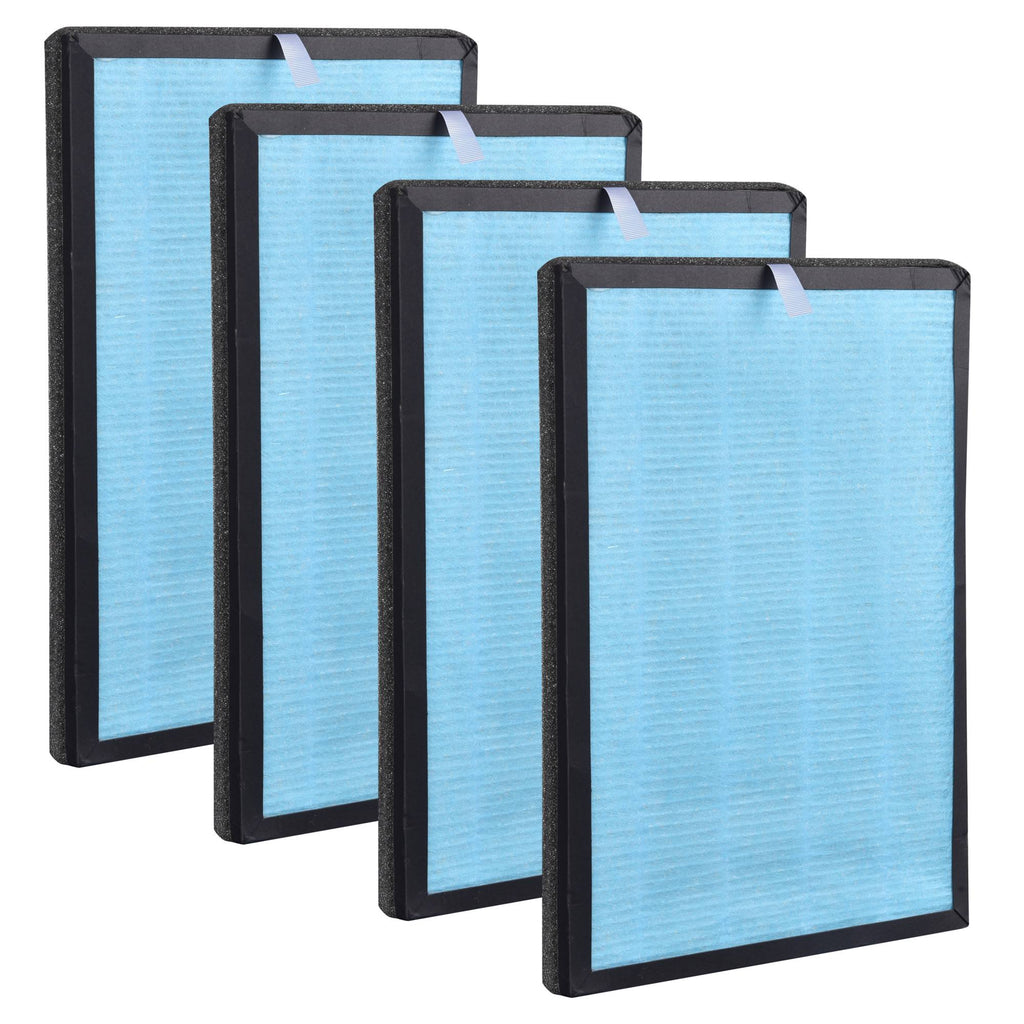 4 Pack 3 Layer H13 HEPA Filter for UV Air Purifier I99651