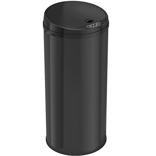 13 Gallon Automatic Trash Can Black O26857