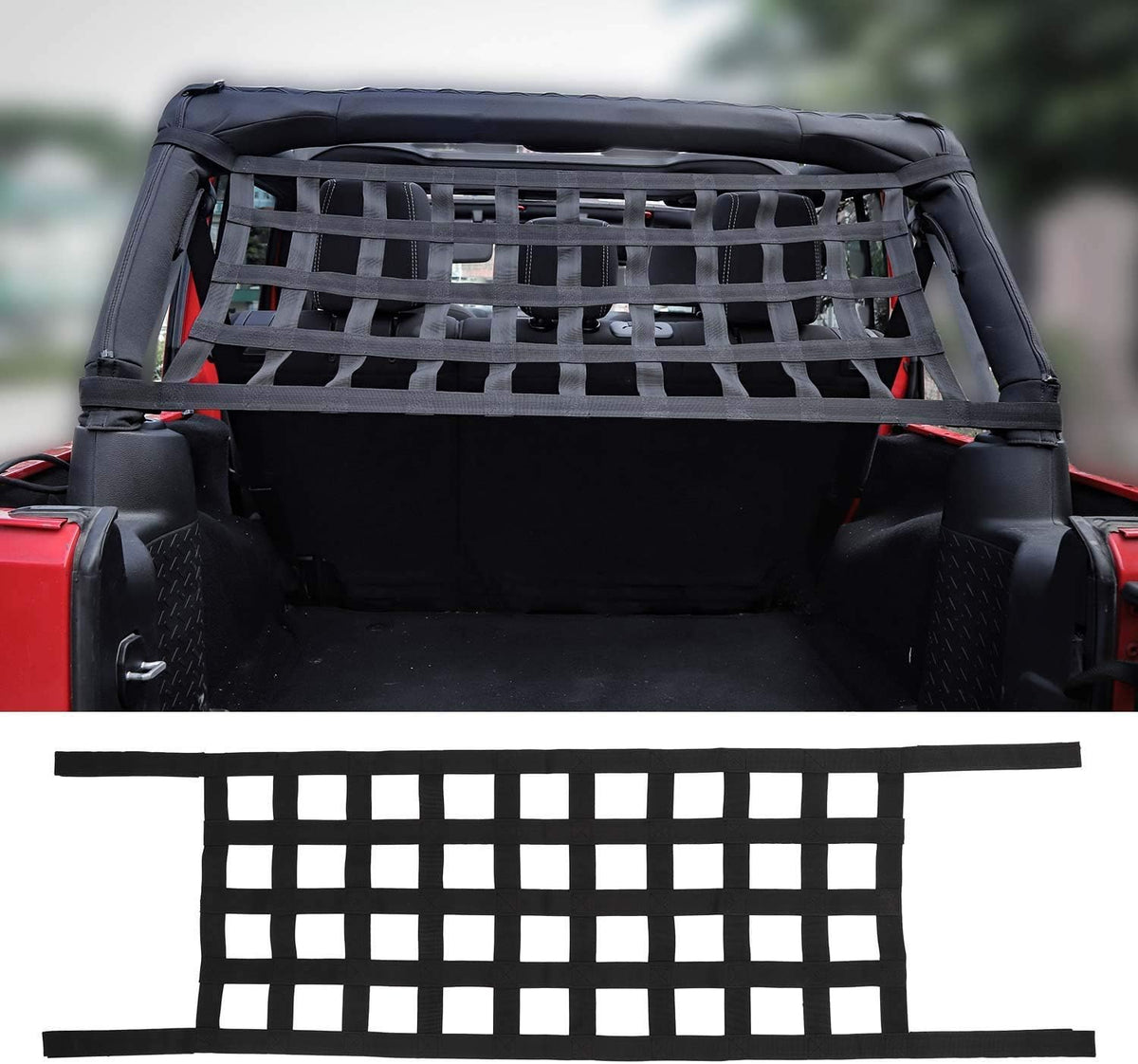 Car Roof Hammock Cargo Net Sunshade Pack of 2 B626486