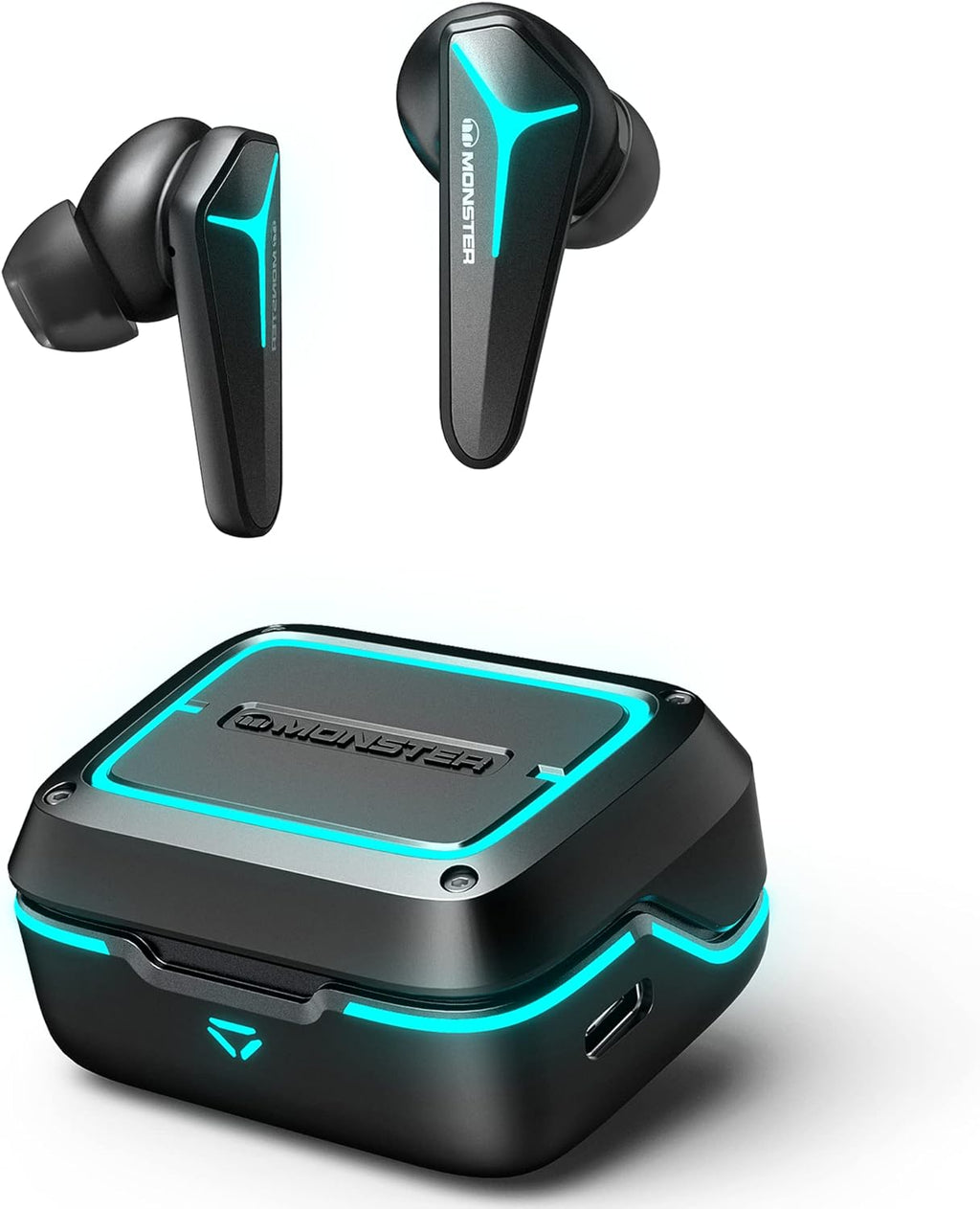 Black Wireless Gaming Earbuds with Mic N7926