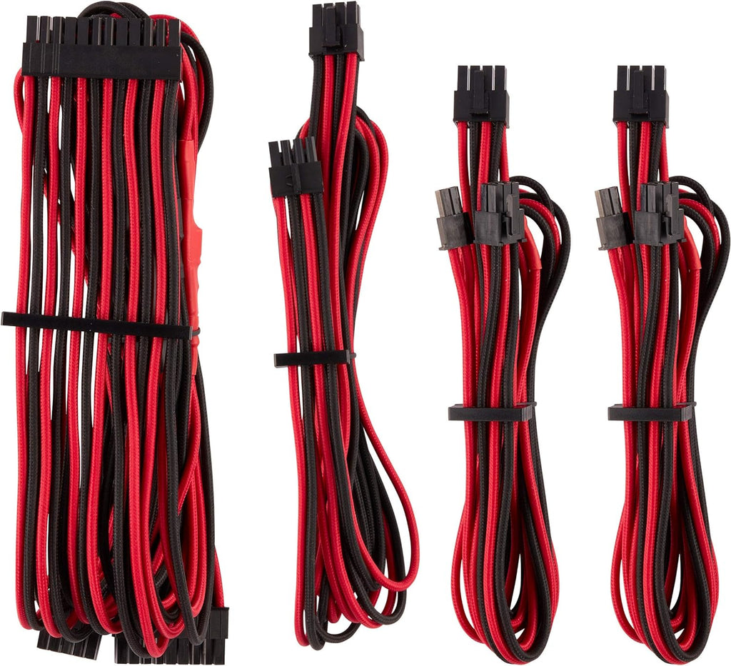 White Individually Sleeved PSU Cables Starter Kit J95226