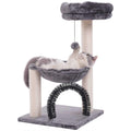 27.8 Inch Multi-Level Cat Tree with Scratching Posts K160