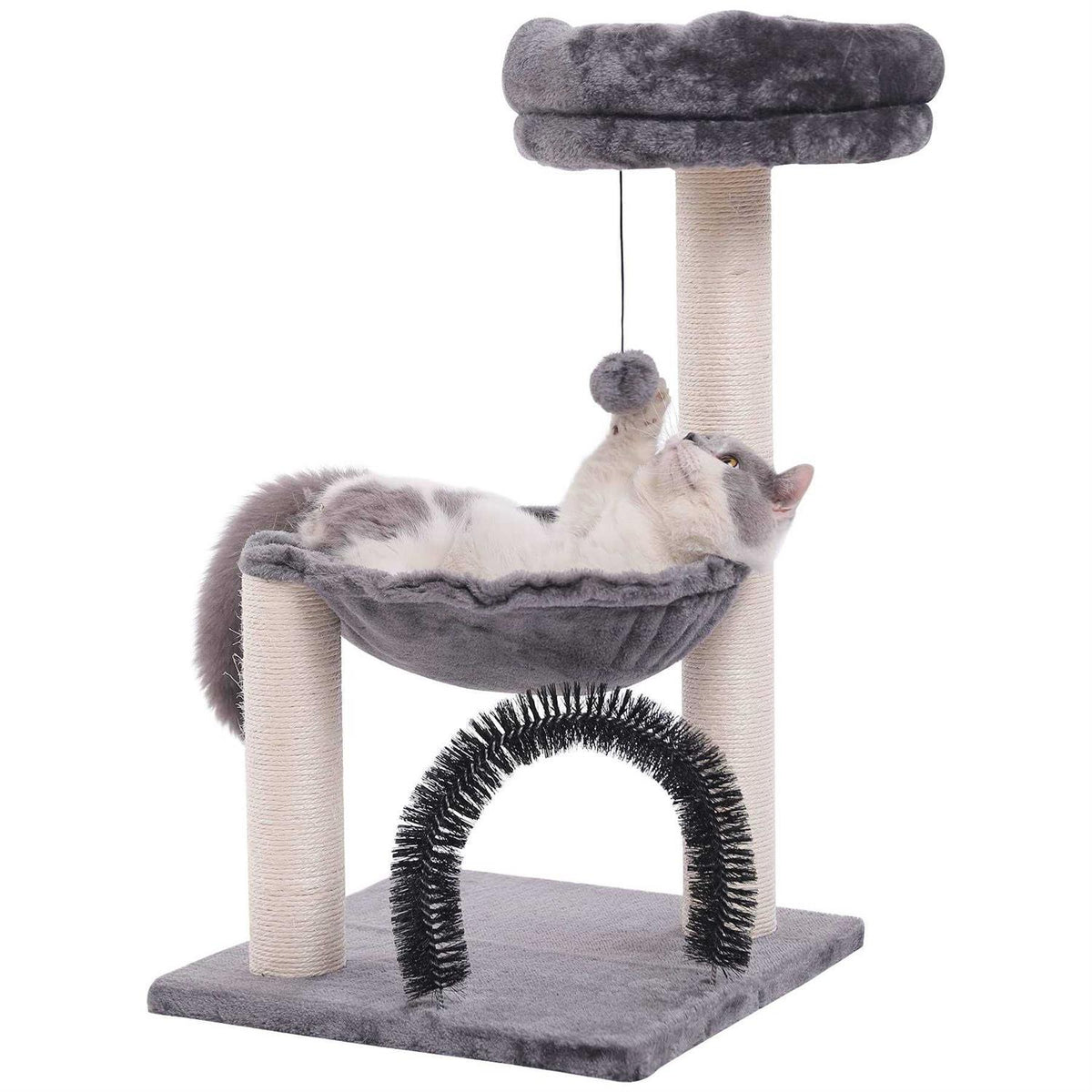 27.8 Inch Multi-Level Cat Tree with Scratching Posts K160
