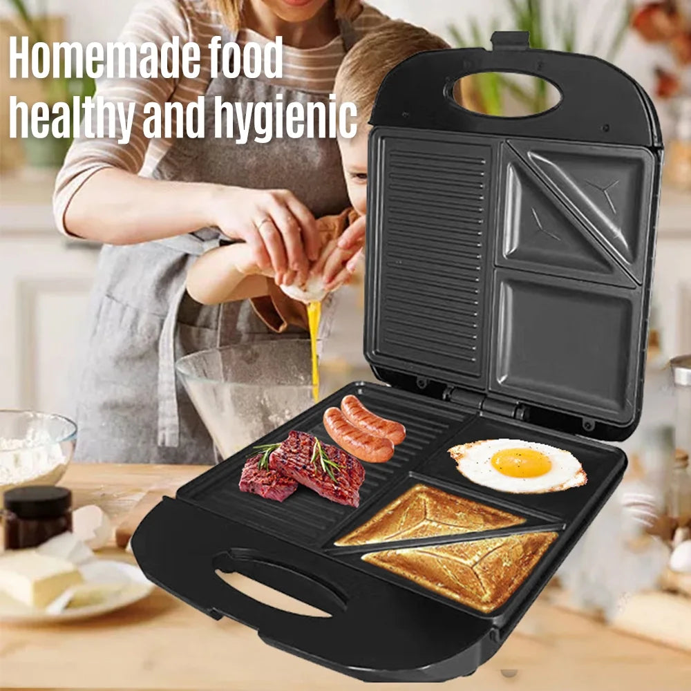 Bread Machine Waffle Maker with Non-Stick Coating I9323
