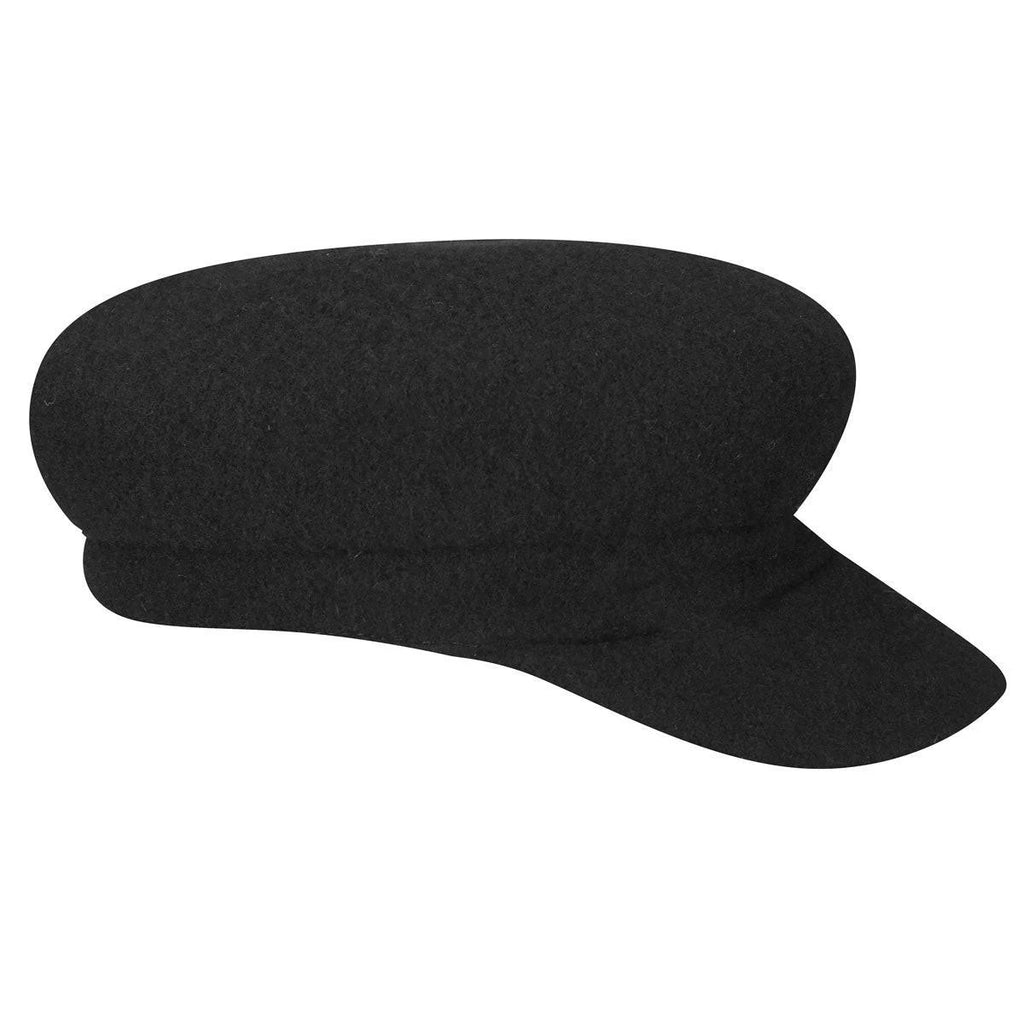 Black Wool Fiddler Cap P796482
