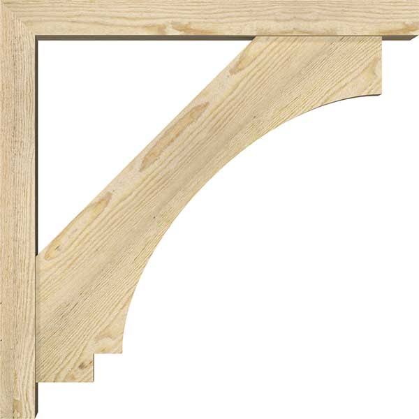 Rough Sawn Bracket with Offset Brace, Douglas Fir N274