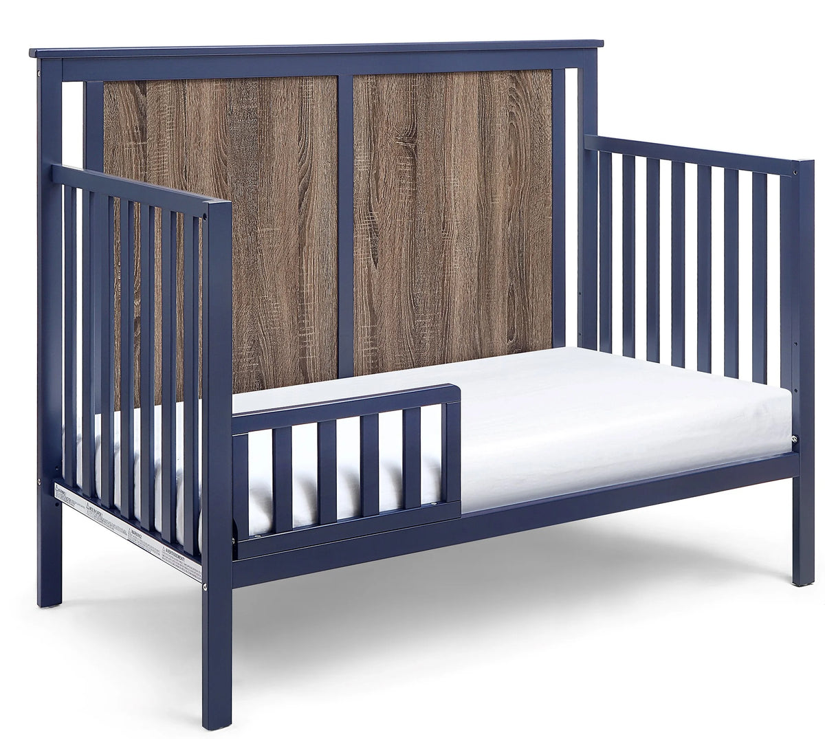 Midnight Blue and Vintage Walnut Finish Crib G14848