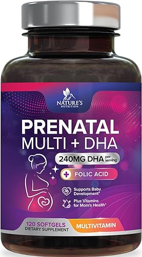 Prenatal Multivitamin with Folic Acid & DHA 120 Softgels N88474