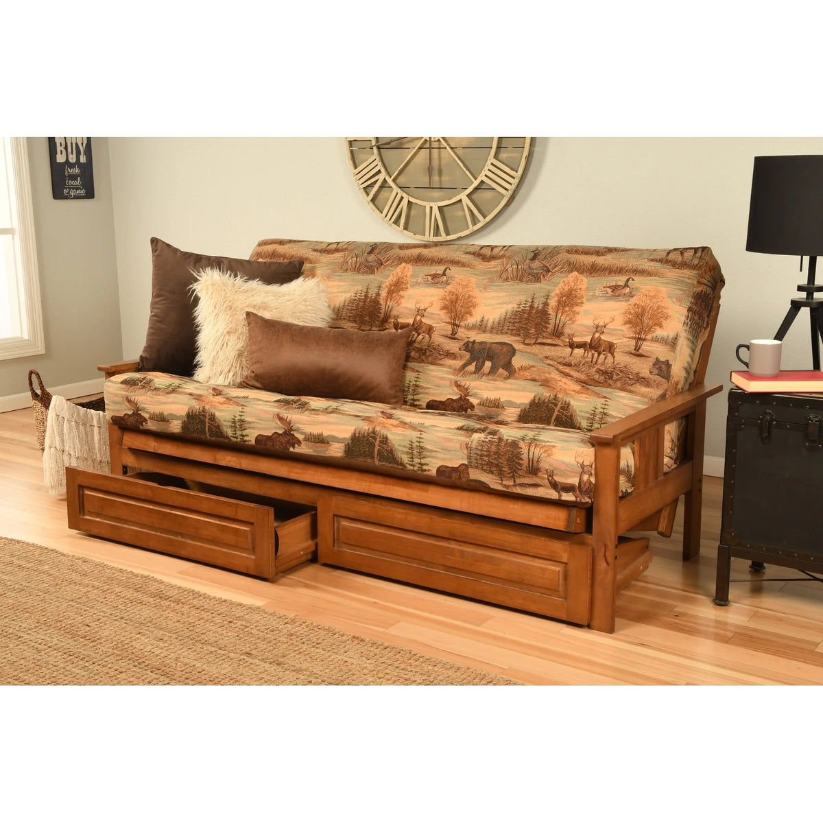 Multi-Color Fabric Storage Sofa Y846057