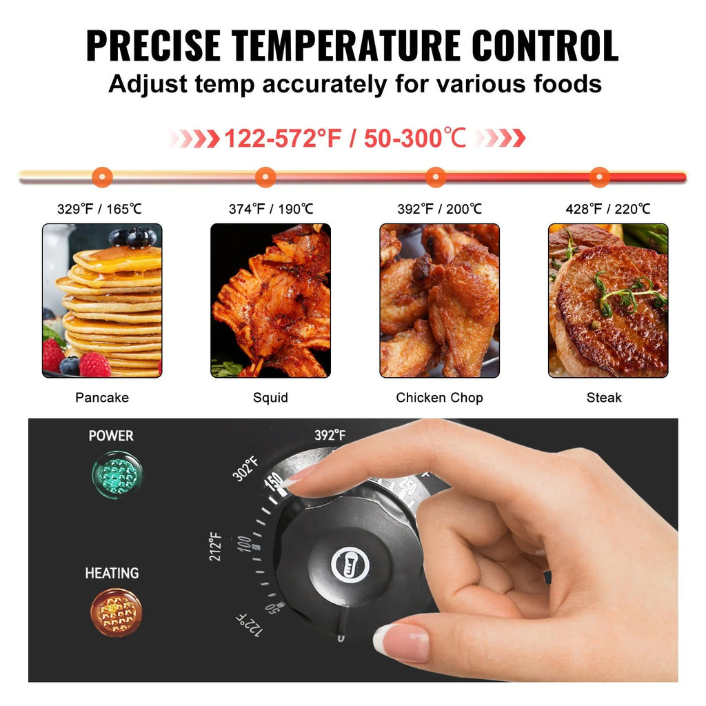 21" 1600W Stainless Steel Electric Griddle M4501