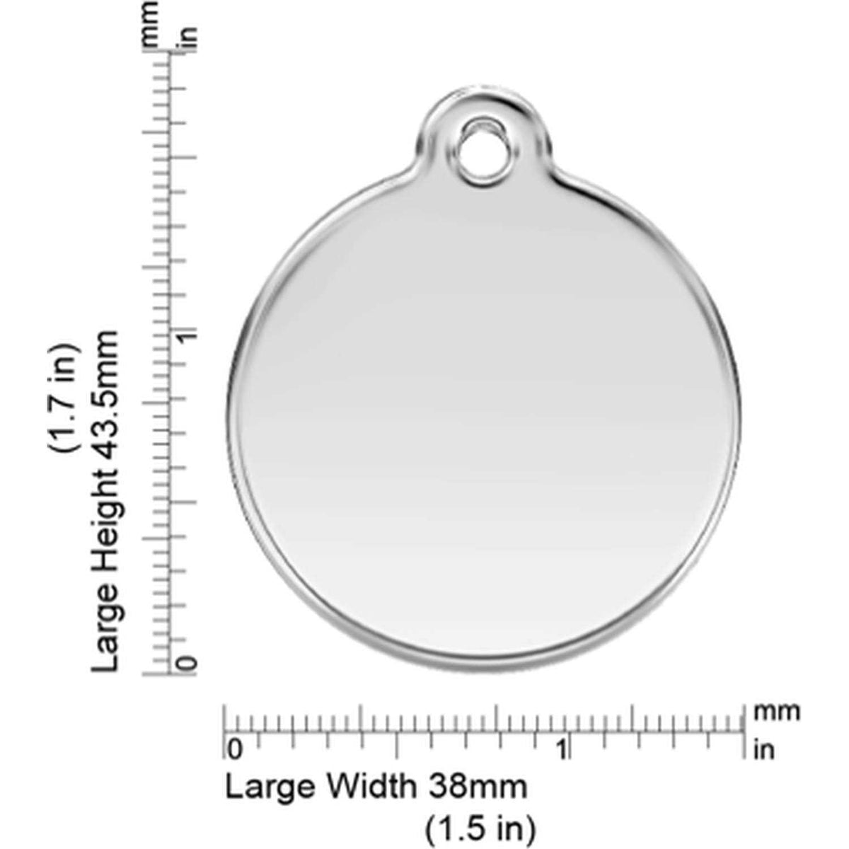Enamel Stainless Steel Dog ID Tag F589