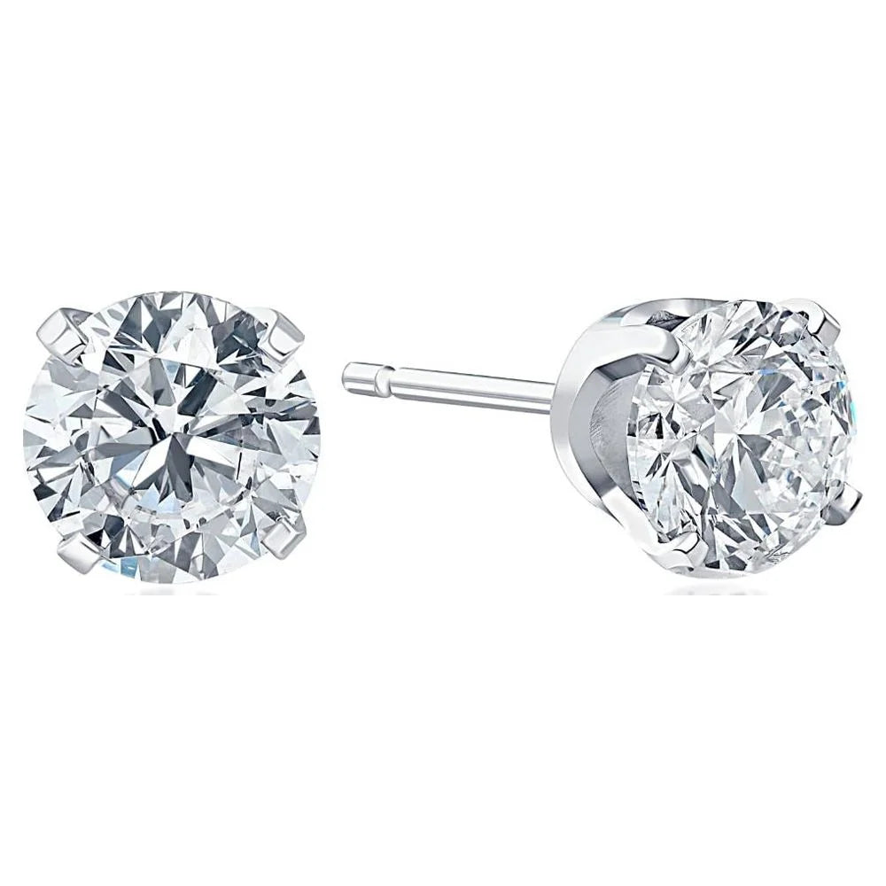 14K Gold Diamond Stud Earrings V3875