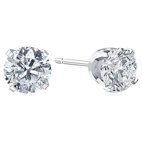 14K Gold Diamond Stud Earrings V3875