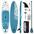 Inflatable Stand Up Paddle Board with Backpack, 10'6" 11ft Black Non-Slip Deck B21540