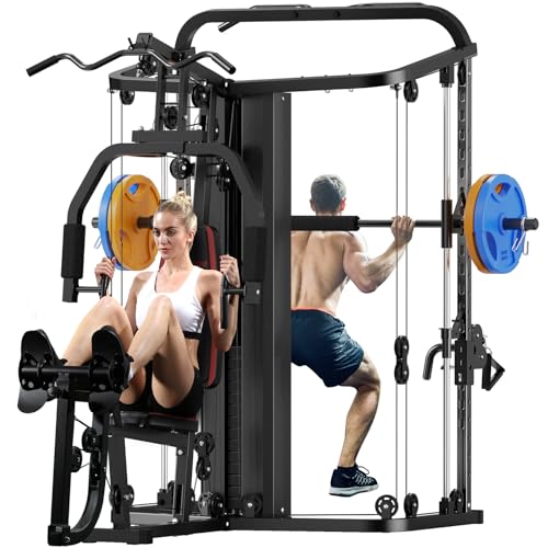 Multifunction Home Gym System Workout Station with 138LB Weight Stack V512