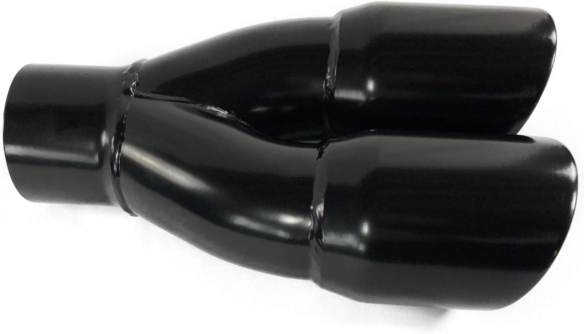 Black Stainless Steel Double Wall Exhaust Tip Pack of 2 W644814
