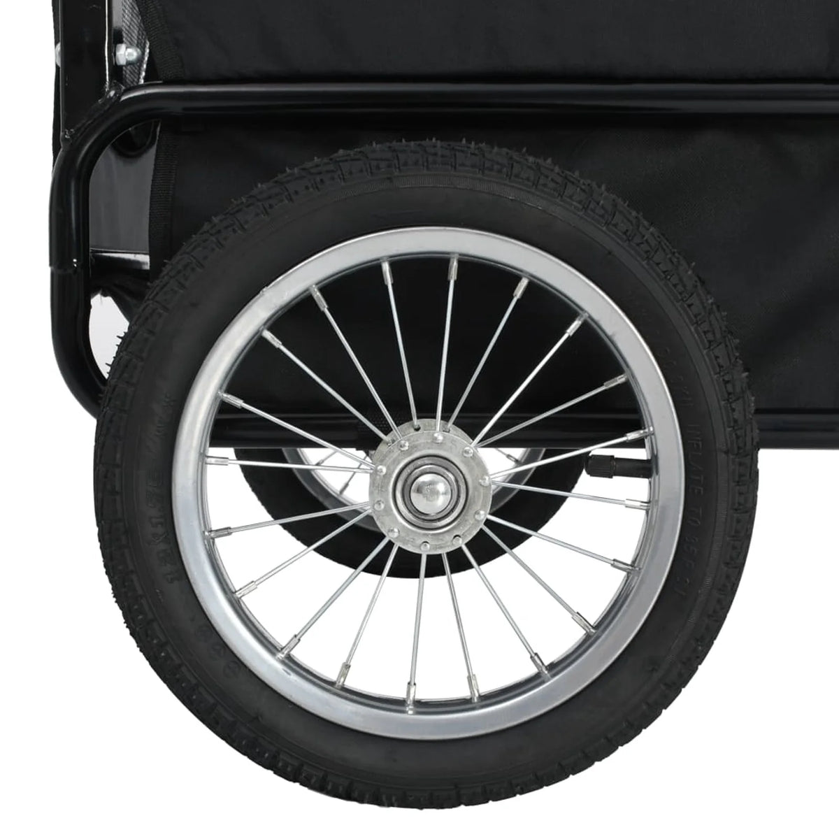 Red and Black Pet Bike Trailer and Jogging Stroller A5942