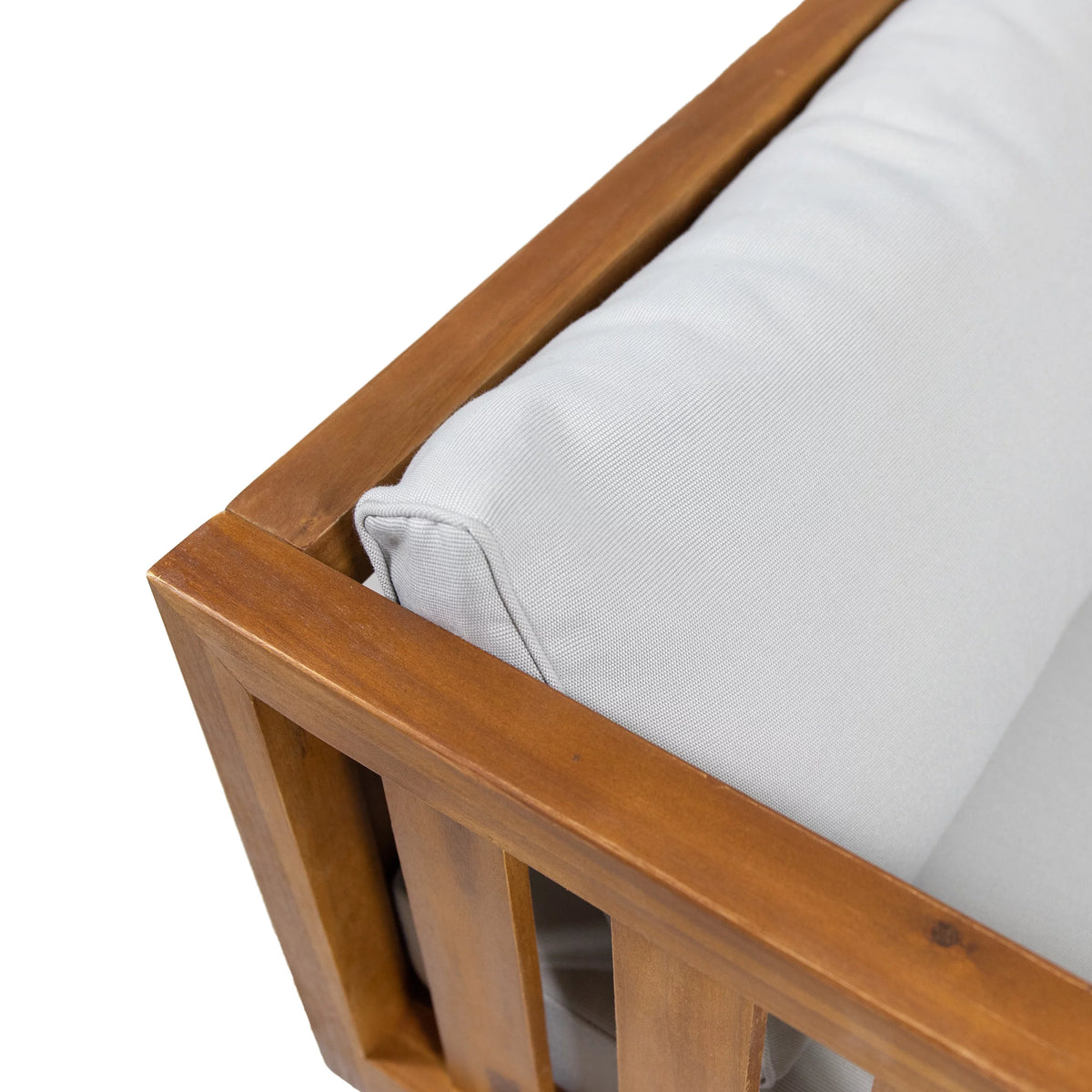 3-Seater Acacia Wood Outdoor Daybed X588