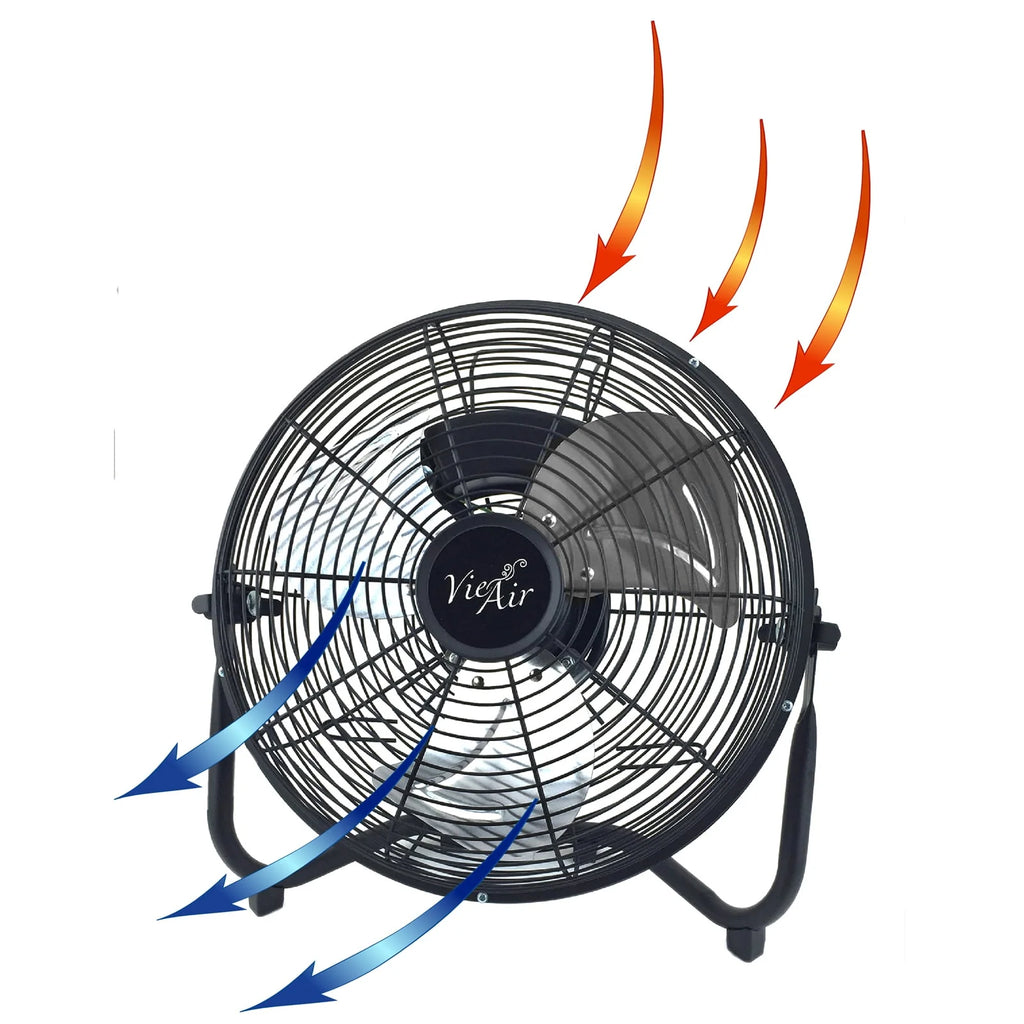 20 Industrial Tilting High Velocity 3 Speed Metal Floor Fan J3463