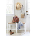 Woodleaf Green Wood Entryway Bench Y553