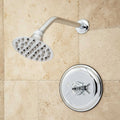 Chrome Rainfall Shower Set with Cross Handle Y5853