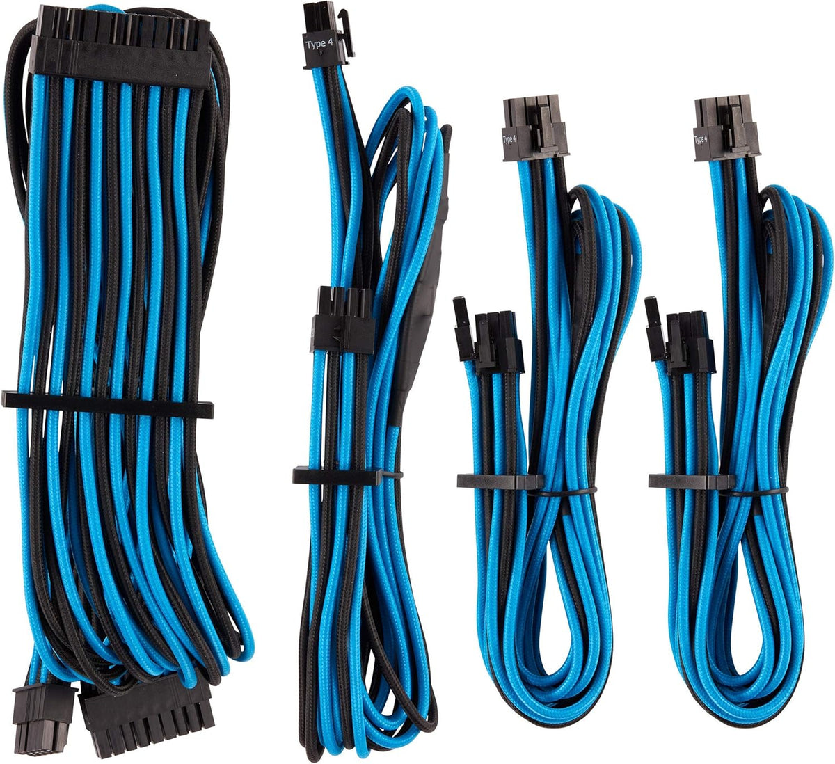 White Individually Sleeved PSU Cables Starter Kit J95226