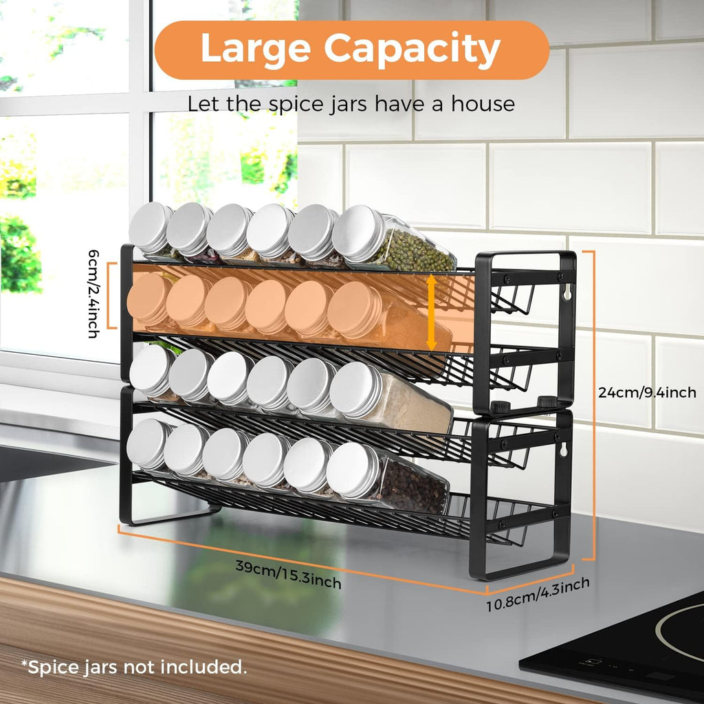 4-tier Stackable Spice Rack Organizer L364238