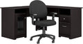 60W L Desk with Chair, Heather Gray E725