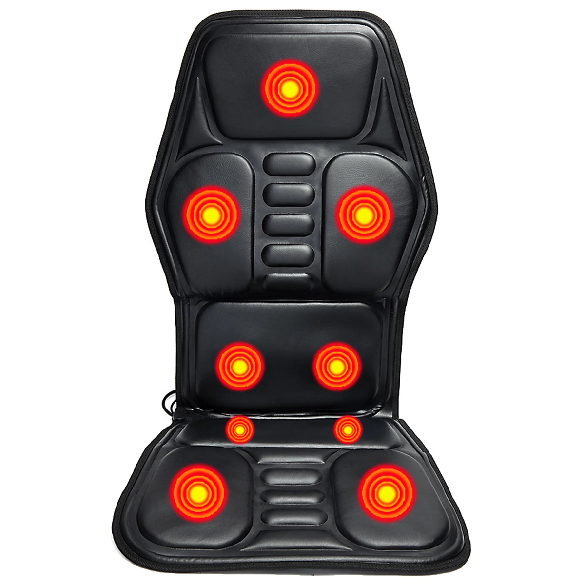Vibration Massage Car Seat Cushion Back Massager with 9 Mode 9 Intensity L308106