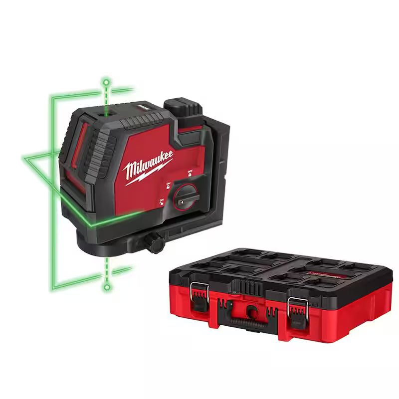 Green 100 ft. Rechargeable Laser Level with Lithium-Ion USB Battery A6870