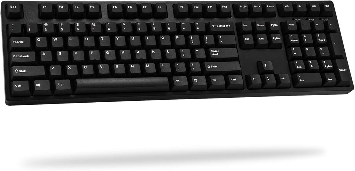 Mechanical Keyboard with Cherry MX Black Switch, Full Size PBT Double Shot Keycaps W72943
