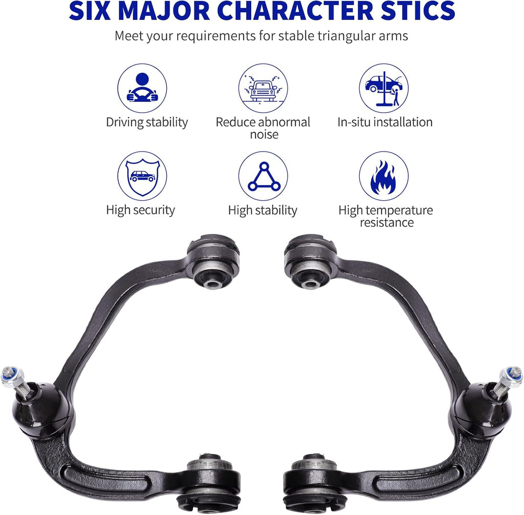 2pcs Front Upper Control Arm with Ball Joint for Ford Expedition and Lincoln Navigator W12135