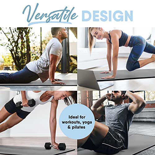Extra Thick Skid Resistant Yoga Mat with Carrying Strap I2386