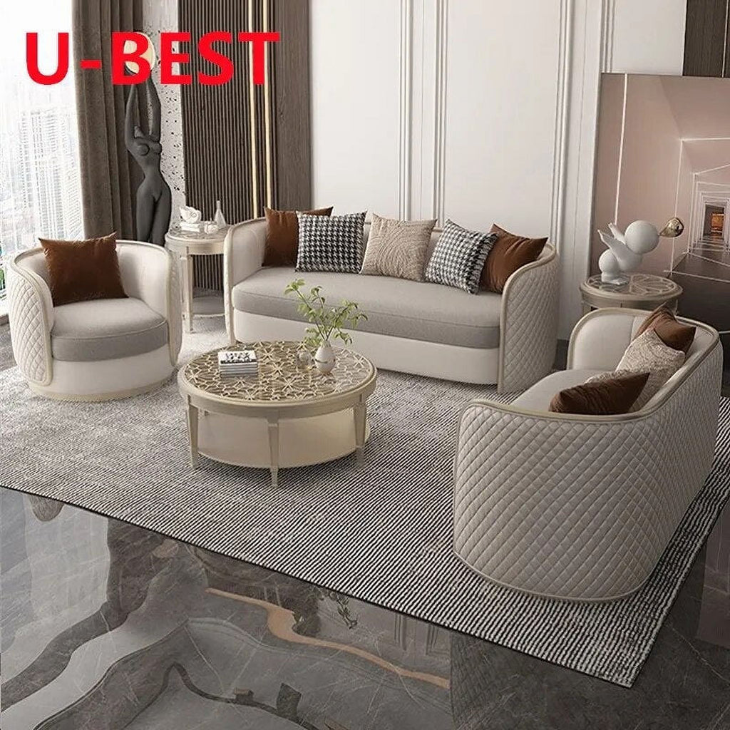 3 Seat Sofa Cum Bed Wooden Curved Couch Z31556