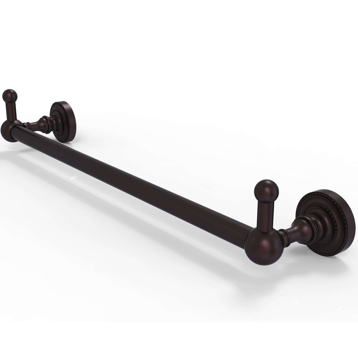 Antique Bronze 18 inch Towel Bar with Integrated Hooks K1126