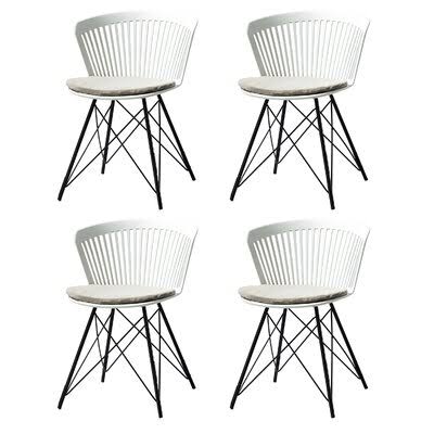 White Windsor Back Side Chair J9500