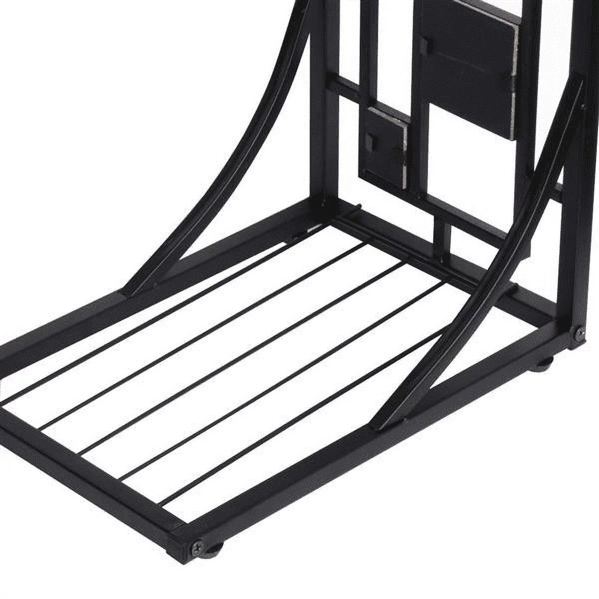 C-Shaped End Table with Geometric Pattern H893407